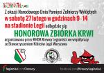 RCKiK Warszawa - zaproszenie na honorową zbiórkę krwi