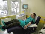 Uroczysta akcja poboru krwi - H D K Legion Oddział przy 1 Kompanii Regulacji Ruchu w Szczecinie